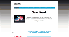 Desktop Screenshot of cleanbrush.se