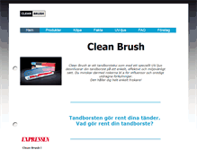 Tablet Screenshot of cleanbrush.se